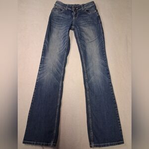 Wrangler Junior Girls Blue Denim Jeans